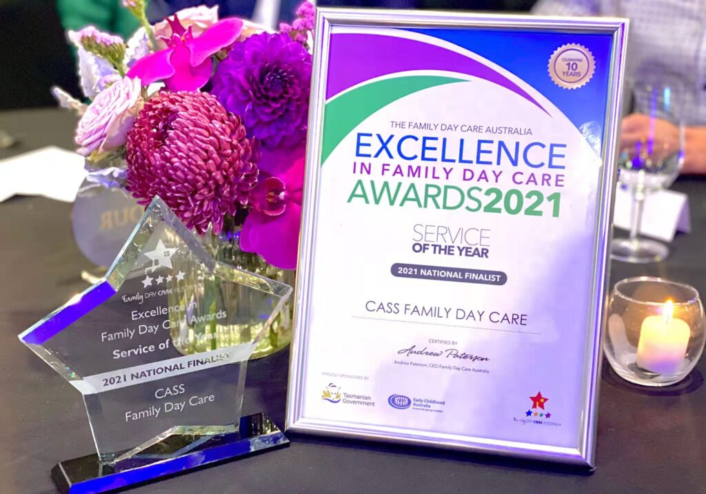 National winners of 2021 Excellence in Family Day Care Awards announced at Gala Dinner  CASS Family Day Care Being The Top 4 Recipients of “Service of the Year Award”